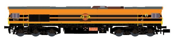 KATO-Lemke K10836 - N - Diesellok Class 66, RRF, Ep. VI